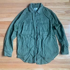 Old Navy Green Button Up Shirt